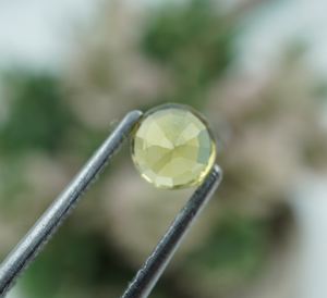 Zafiro verde azulado de corte brillante, piedra preciosa suelta para la fabricación de joyas, 4.5x4.5x4 mm, 0.66 quilates, piedra preciosa suelta - Product Image 5