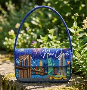 Elegante Bolso Tipo Cubo con Cuentas para Mujer, con Detalles Intrincados Hechos a Mano y Diseño Moderno para el Uso Diario - Product Image 6