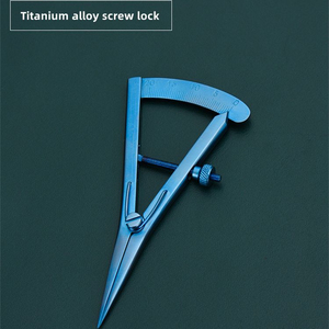 Pied à coulisse manuel Castroviejo 0-20 mm en acier inoxydable, instrument chirurgical pour microchirurgie - Product Image 2