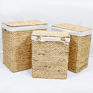 Hamper Boxes Rectangle Spa Gift <b>Basket</b> in Bulk Empty Water Hyacinth <b>Basket</b> Made of Willow Personalized <b>Large</b> Gift Hamper Box - Product Image 5