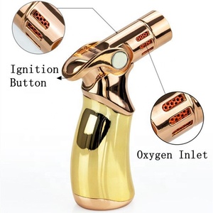 <span class=keywords><strong>Quad</strong></span> résistant au vent. Briquets torche à flamme jet pour cigares, rechargeables au butane, torche à gaz pour chicha, flamme réglable, torche pour <span class=keywords><strong>bougie</strong></span> parfumée - Product Image 4