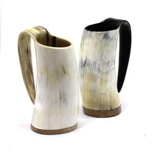 Taza para Beber Hecha a Mano con Cuerno de Búfalo, Diseño Rústico Natural Tallado, Duradera, Artículo de Colección, Artesanía - Product Image 3