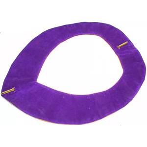 Collier d'officier maçonnique brodé or, haute qualité, broderie étoile personnalisée, tissu violet, collier d'officier 2026 - Product Image 2