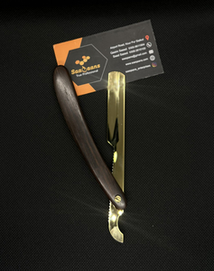 Wholesale Professional Manual Stainless Steel Barber Straight Razor Pakka Wooden Handle <b>Swing</b> Lock Shave Face Body-Sustainable - Product Image 2