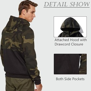Fabricants de sweats à capuche streetwear personnalisés de haute qualité, écologiques, respirants, en polaire épaisse pour l'hiver, avec fermeture éclair, coupe classique - Product Image 6