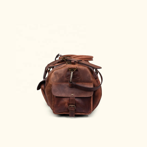 Hot Selling Genuine <b>Leather</b> Duffle <b>Bag</b> High Quality Men <b>Leather</b> <b>Travel</b> Duffel <b>Bag</b> for Sale - Product Image 1