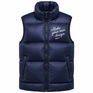Veste matelassée légère sans manches personnalisée à bas prix, veste matelassée épaisse à capuche pour homme, veste sans manches personnalisée - Product Image 5