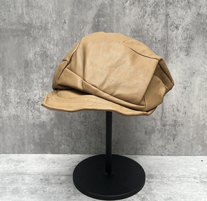 Heavyweight Corduroy Fiddler <b>Cap</b> Retro Autumn Winter Newsboy <b>Hat</b> Classic Rope & Button Detail Fiddler <b>Cap</b> Structured Marine Sai - Product Image 5