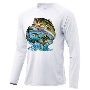 Camisa de Pesca para Hombre de Manga Larga, Transpirable, con Protección Solar UPF 50, de Algodón, Impresión Personalizada de Alta Calidad, Proveedor Mayorista - Product Image 1