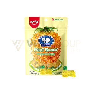 CANDY AMOS 4D JUICY BURST FRUIT GUMMY 65G ORIGINE CHINE - Product Image 3