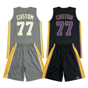 Conjunto de Uniforme de Baloncesto Sublimado Personalizado, Camiseta y Pantalones Cortos para Hombre, Adulto, Equipo, Verano, Secado Rápido, Transpirable, Nombre Personalizado - Product Image 2