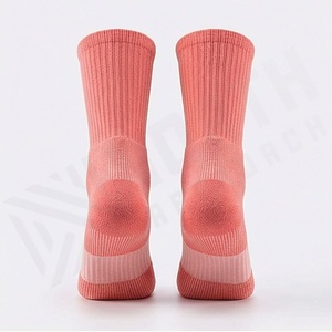 Coral Crew <b>Socks</b> Breathable Mesh Knitted Polyester Spandex <b>Running</b> Athletic Summer Adult Regular Fit - Product Image 2