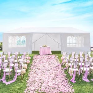 Carpa para Fiestas al Aire Libre de 10x30 Pies con 8 Paredes Laterales Extraíbles, Toldo Impermeable de PVC y Poliéster, Gazebo para Bodas - Product Image 4