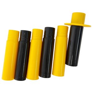 12-Pack regolabile del traffico di plastica delineatore Post coni 5Ft Base fillabile catena di sicurezza barriera per il traffico di folla al coperto all'aperto - Product Image 6