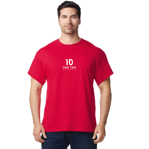 เสื้อยืดผู้ชายสีแดง คอตตอน แขนสั้น คอกลม สไตล์ลำลอง สำหรับผู้ใหญ่ ขายส่งเสื้อเปล่า - Product Image 2