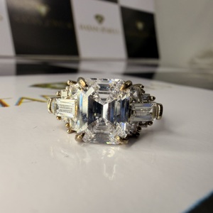 Bague en or blanc 14k 18k avec diamant de laboratoire certifié IGI, sertie sur mesure, pour femme - Product Image 3