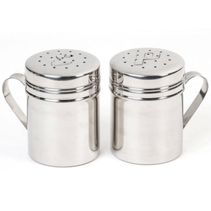 Juego de Salero y Pimentero de Lujo en Oro Martillado, Dispensador de Especias Metálico Moderno de Acero Inoxidable, Vajilla con Logotipo Personalizado - Product Image 2