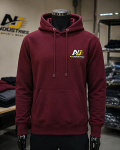 Sweat-shirt à capuche personnalisé en molleton, coupe classique, couleur unie, avec poches, décontracté, pour l'hiver, tricoté, 100 % coton, brodé - Product Image 3