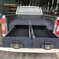 Boîte de rangement en aluminium pour benne de camion Toyota Tacoma 5 pieds, verrouillable et coulissante