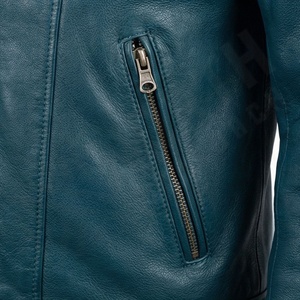 Veste en cuir pour homme NAI-0498C, style motard rétro, vêtement de protection, couleur personnalisable, vente en gros. - Product Image 5