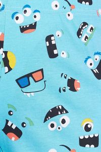 Women's Cartoon Printed Knitted Cotton Shorts <b>Elastic</b> Waist Casual With Pockets Regular Fit - Product Image 6