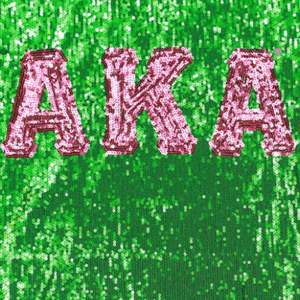 AKA เสื้อยืดสีเขียวปักเลื่อม เสื้อเชิ้ตแฟชั่นพรีเมียมสำหรับผู้หญิง ปักลายเชนิลล์ สไตล์กรีก - Product Image 5