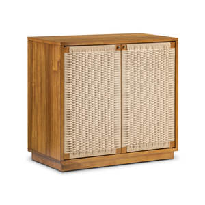 Buffet danois tissé à la main de 35 pouces, brun clair - Product Image 1