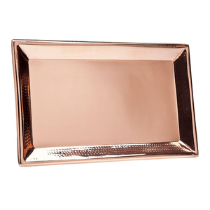 Bandeja Rectangular de Cobre Puro Martillado para Servir Alimentos, para Uso en el Hogar, Hoteles y Restaurantes, Bandejas para Servir Aperitivos y Bebidas en la Mesa - Product Image 6