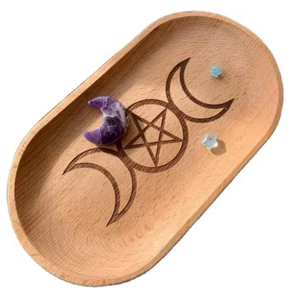 Plateau de service en bois naturel de qualité supérieure Art moderne élégant Plateau de service en bambou de forme ovale de qualité supérieure Décoratif Nouveauté Maison Plante - Product Image 1