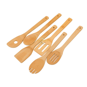 Natural Bamboo Spatula Eco Friendly Cooking <b>Utensil</b> Heat Resistant Wooden Turner for Kitchen Frying Mixing and Serving - Product Image 6