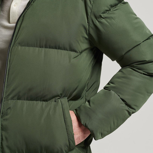 Solid International Reversible 70% <b>Down</b> Hooded Premium Heavy Winter Wear Long Puffer <b>Jacket</b> - Product Image 3