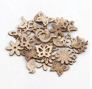 Muchos modelos de accesorios para colocar adornos de madera en forma de flor manualidades decorativas para uso doméstico para marcos de fotos - Product Image 4