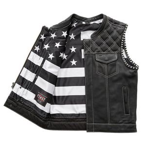 Chaleco de Cuero Estilo Club para Hombre Burton - Product Image 3