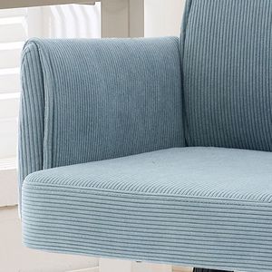 Sedia da Ufficio Ergonomica con Schienale Medio e Tessuto a Righe per Lavoro e Studio - Product Image 5