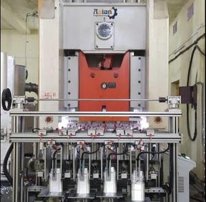 Machine de poinçonnage automatique de barquettes en aluminium à deux cavités, 50 PPM, ligne de production industrielle de barquettes haute vitesse, 30HP, 220V MS - Product Image 2