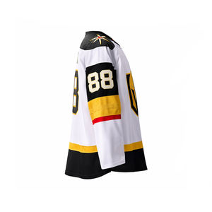 Camiseta de Hockey sobre Hielo Blanca Personalizada para Hombre, Transpirable, con Nombre y Número Personalizados, Uniforme de Equipo, Venta al Por Mayor OEM - Product Image 2