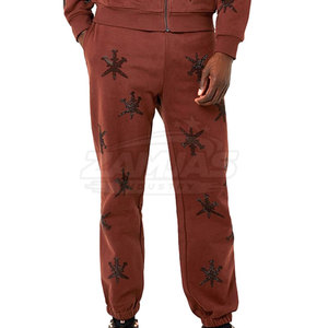 Survêtement d'hiver à capuche pour homme, couleur unie, orné de strass, produit très demandé, vente en gros - Product Image 4