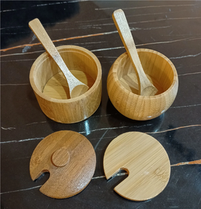 Pot à sucre en bois à surface lisse pour la table à manger de nos clients, idéal pour la maison et la cuisine, ainsi que les salières et poivrières en bois. - Product Image 6