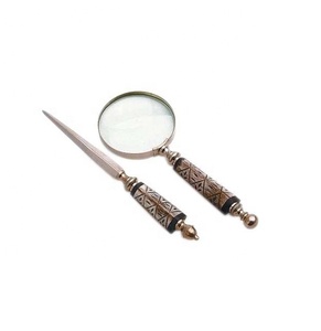 Diseño antiguo Nuevo diseño 2025 Artesanía India Venta al por mayor Metal Vintage Look Eye Glass Lupa de alta calidad Color bronce - Product Image 2