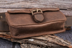 New Custom High Quality Large Capacity Hand Bag Genuine Leather Men's Wallet and Waist Bag <b>LWB</b>-0004 - Product Image 5
