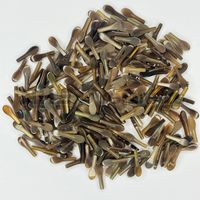 Pointes de corne de buffle naturelles faites à la main, de haute qualité et durables, couleur brun clair, pour la fabrication de montures de lunettes haut de gamme NHE