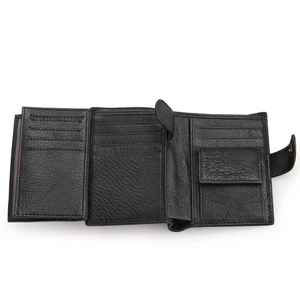 Cartera Negra de Cuero Genuino Hecha a Mano, de Lujo y Moda, para Hombre, Cartera Delgada - Product Image 3