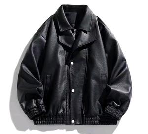 Chaqueta de cuero para otoño e invierno, cómoda, cálida y transpirable, para hombre, deportiva, para fitness, correr, informal, elegante. - Product Image 2