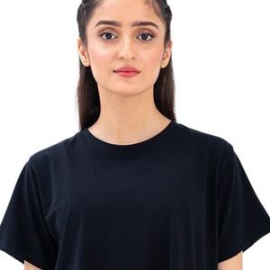 T-shirt noir Everlite pour homme, t-shirt décontracté de qualité supérieure, col rond classique, manches courtes, coupe régulière, léger, respirant, t-shirt basique Mod - Product Image 2