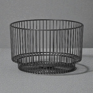 Modern Metal <b>Wire</b> <b>Storage</b> <b>Basket</b> Circle Shape Multi-Purpose Neatening Organizer - Product Image 1