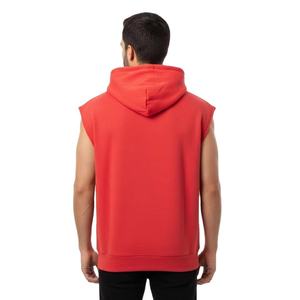 Débardeur à capuche personnalisé pour homme de haute qualité - Vêtement de sport respirant à séchage rapide avec col en V pour la salle de sport - Product Image 2