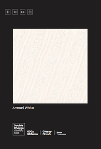 Baldosas de Porcelana Cerámica Brillante de 600x600 mm, 60x60 cm, 8 mm de Grosor, Diseño Moderno con Efecto Mármol para Apartamentos, Gran Venta - Product Image 1