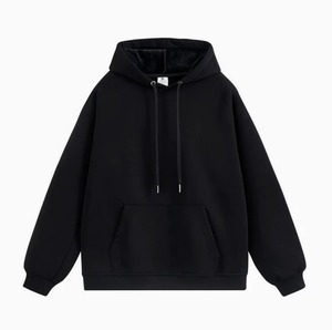 Fleece Lined Breathable Zipper Hoodie Cotton Polyester <b>Blend</b> Low MOQ Fashion Streetwear Sweatshirt Comfortable Durable Outerwear - Product Image 2
