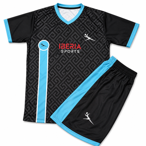 ชุดเสื้อและกางเกงฟุตบอลแบบซับลิเมชั่นสั่งทำพิเศษ IBERIA |   ชุดฟุตบอลสำหรับผู้ใหญ่แบบระบายอากาศได้ 男女兼用 |   ชุดกีฬา OEM - Product Image 1