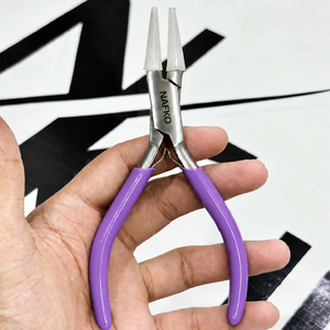 Alicates de punta redonda con punta de nailon, herramienta para doblar alambre que no daña, mordazas de nailon de repuesto para engarzar pulseras y manualidades DIY - Product Image 1